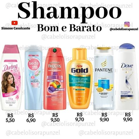 shampoo bom e barato